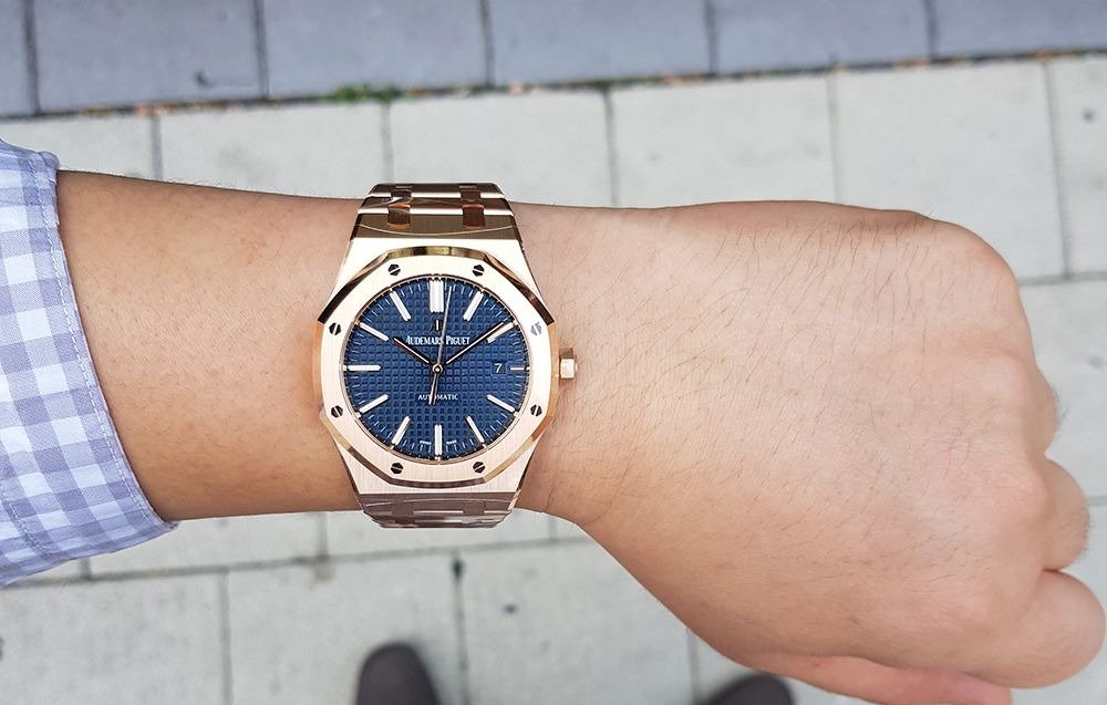 Audemars Piguet Royal Oak Mirror Watch - Blue - Men - View 4
