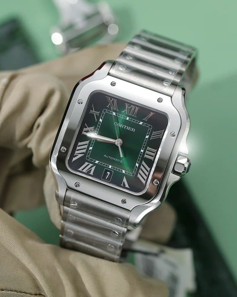 Cartier Santos Watch - Green - Men - image 4