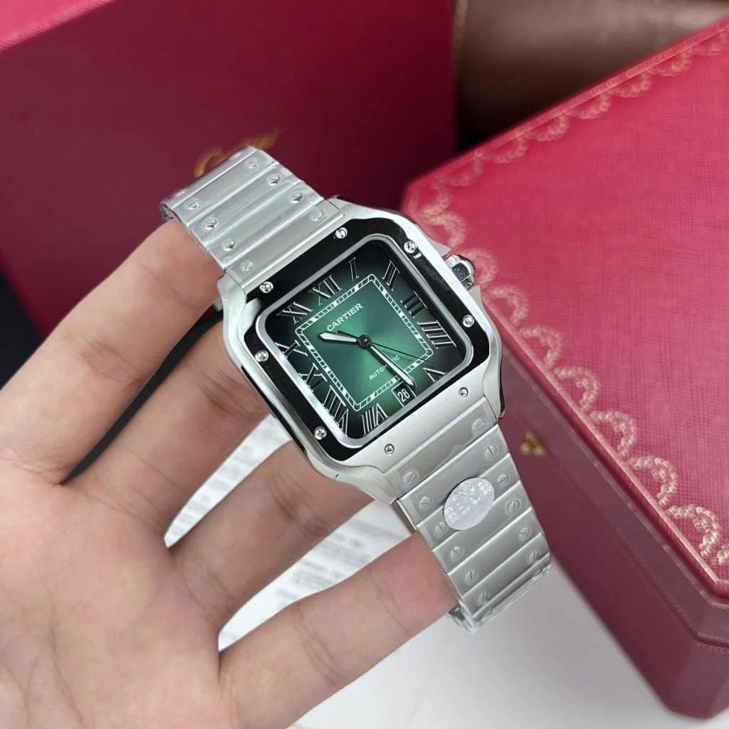Cartier Santos Watch - Green - Men - image 8