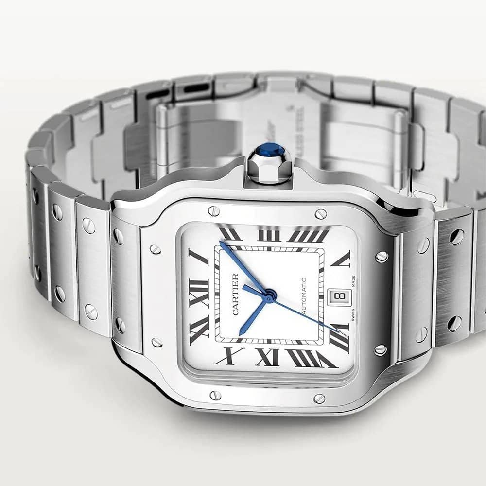 Cartier Santos Watch - White - Men - image 3