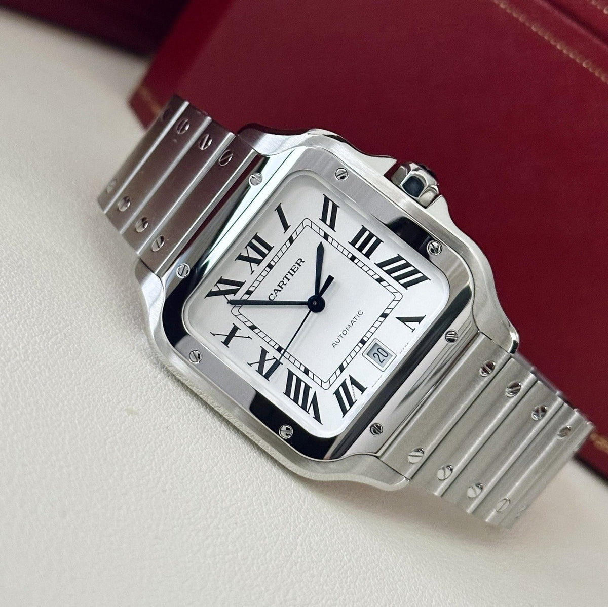 Cartier Santos Watch - White - Men - image 5