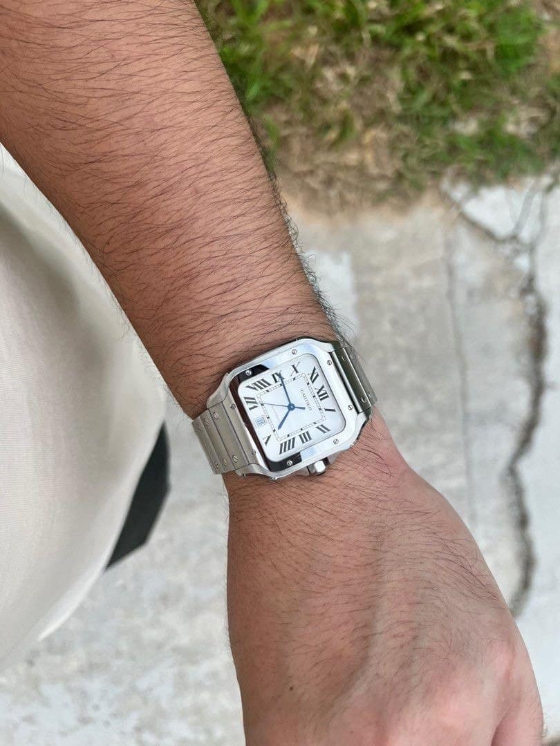 Cartier Santos Watch - White - Men - image 8