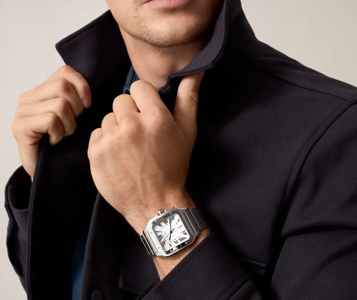 Cartier Santos Watch - White - Men - image 9