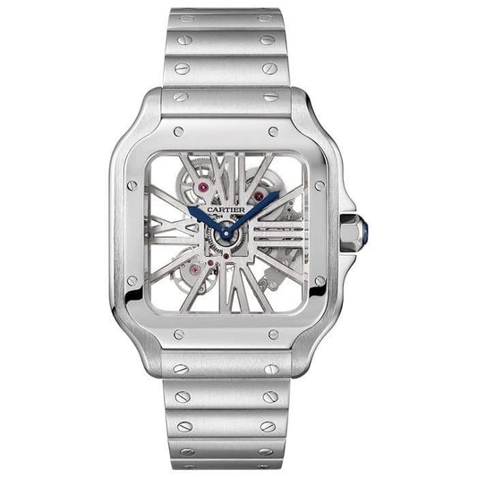Cartier Santos Mirror Watch - Silver - Men