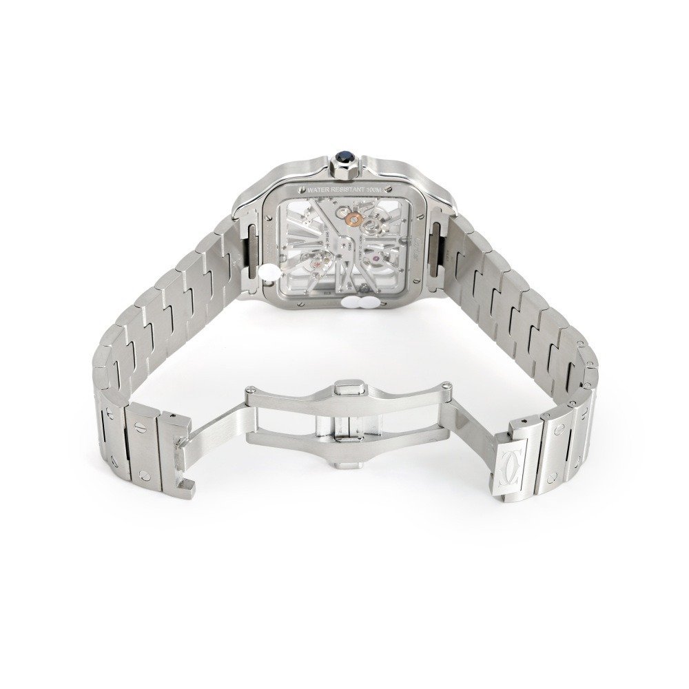 Cartier Santos Mirror Watch - Silver - Men - image 3
