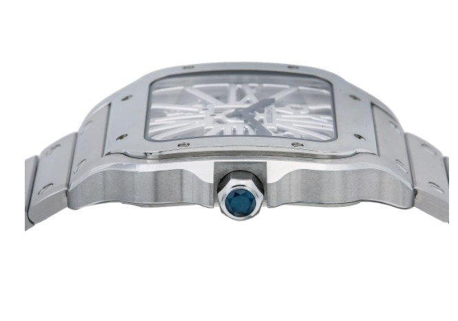 Cartier Santos Mirror Watch - Silver - Men - image 4