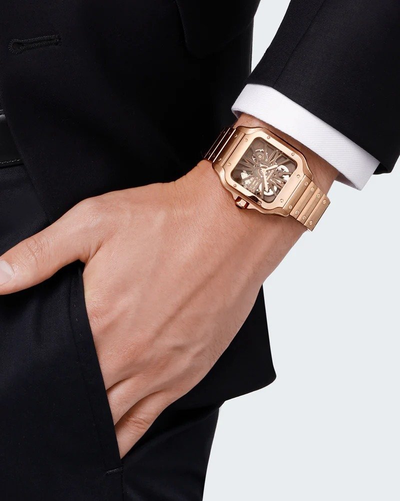 Cartier Santos Watch - Copper - Men - image 6