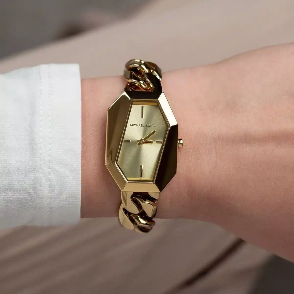 Michael Kors Watch Suri For Women Gold dial Golden Metal Strap Color