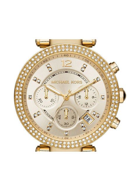 Michael Kors Women's Parker Steel Chronograph Watch - cornerwatchesstore