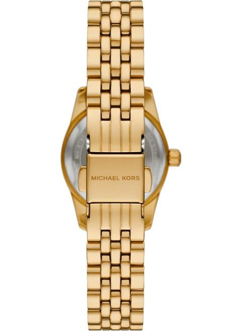 Michael Kors Women's Lexington Gold-Tone Stainless Steel Bracelet Watch - cornerwatchesstore
