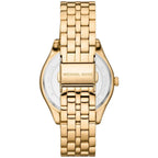 Michael Kors Watch For Women Harlowe With Gold dial , Featured with Crystals decorated Stainless steel Metal belt with Gold color