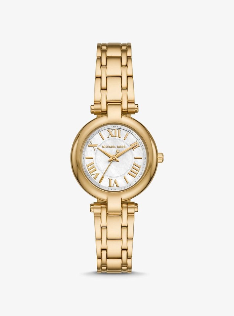 MICHAEL KORS OUTLET Mini Laney Gold-Tone Watch - cornerwatchesstore