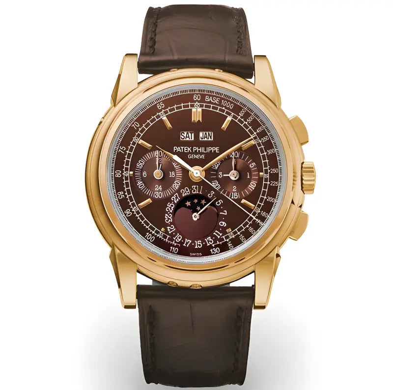Patek Philippe Grand Complications Perpetual Calendar 5970P-001 Mirror Watch - Brown