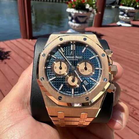 Audemars Piguet Royal Oak Mirror Watch - Blue - Men - View 7