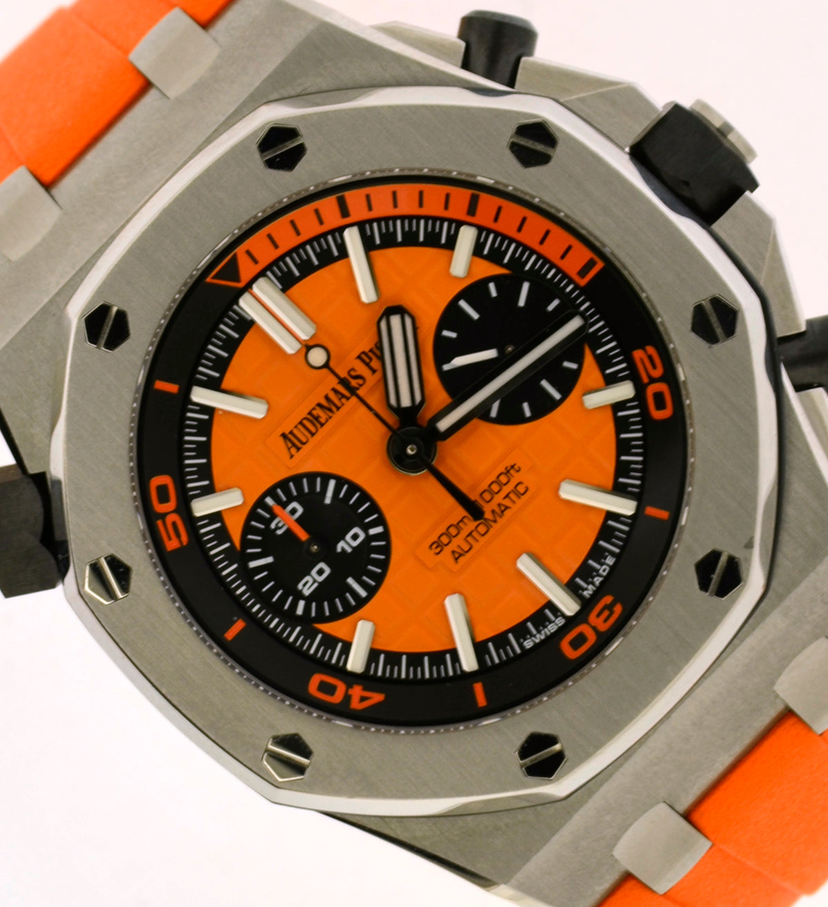 Audemars Piguet Royal Oak Offshore Chronograph Mirror Watch - Orange - Men - View 12