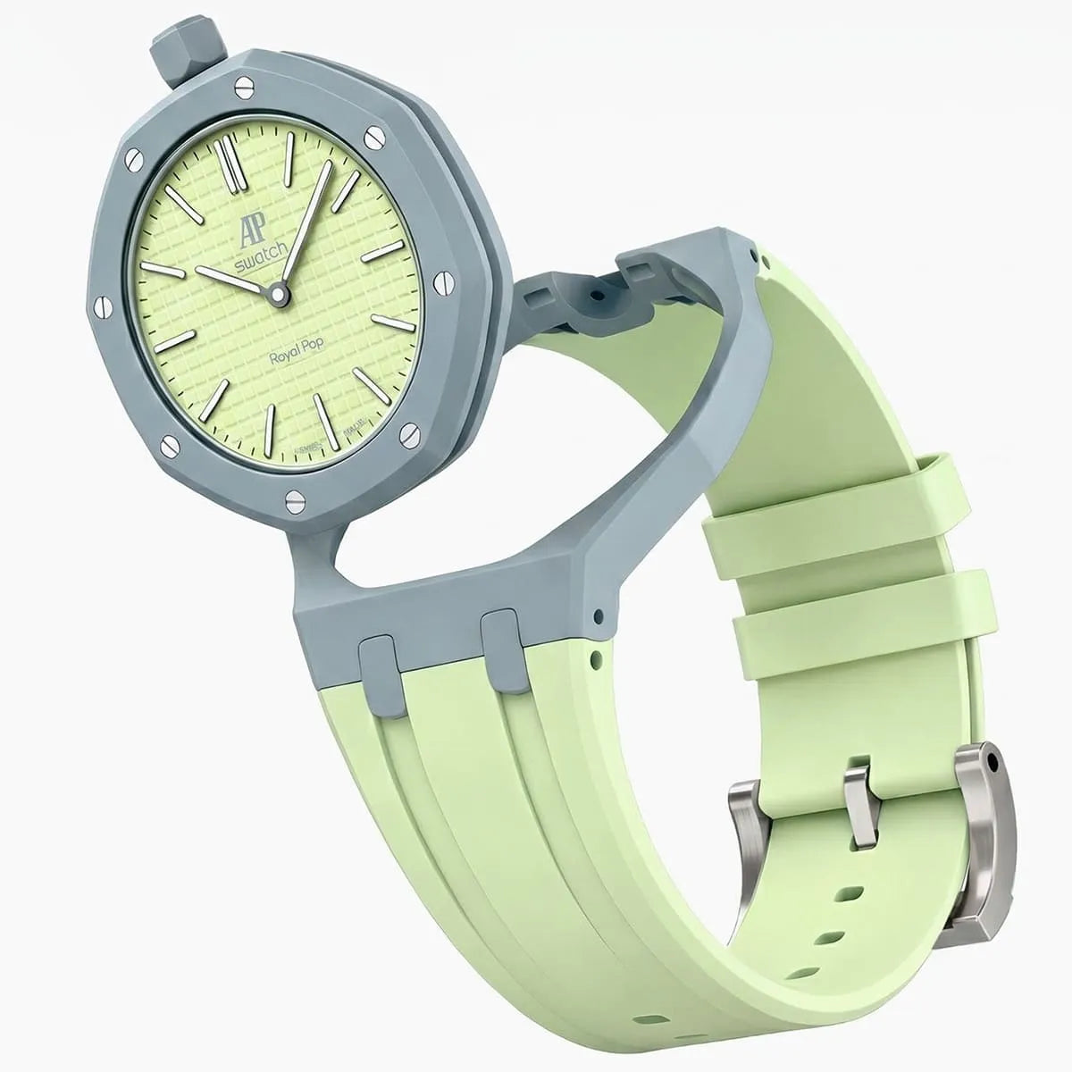 Audemars Piguet x Swatch Royal Pop BLAUE ACHT Mirror Pocket Watch - Green - Unisex - View 7