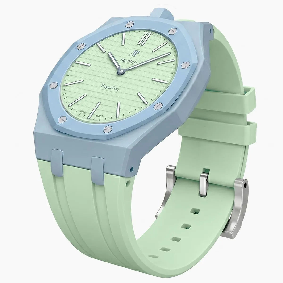 Audemars Piguet x Swatch Royal Pop BLAUE ACHT Mirror Pocket Watch - Green - Unisex - View 6