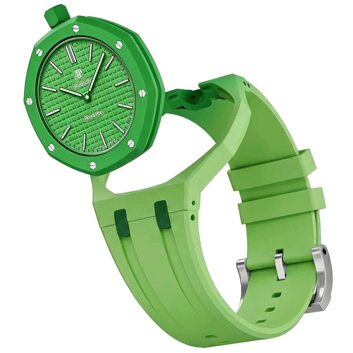 Audemars Piguet x Swatch Royal Pop GREEN EIGHT Mirror Pocket Watch - Green - Unisex - View 2