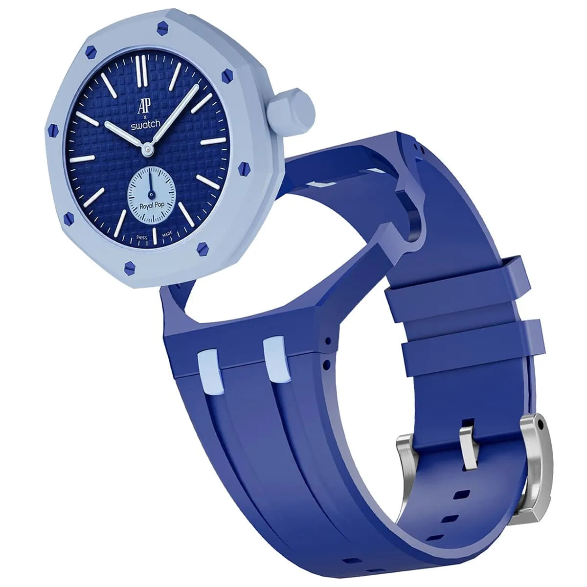 Audemars Piguet x Swatch Royal Pop ORENJI HACHI Mirror Pocket Watch - Blue - Unisex - View 2