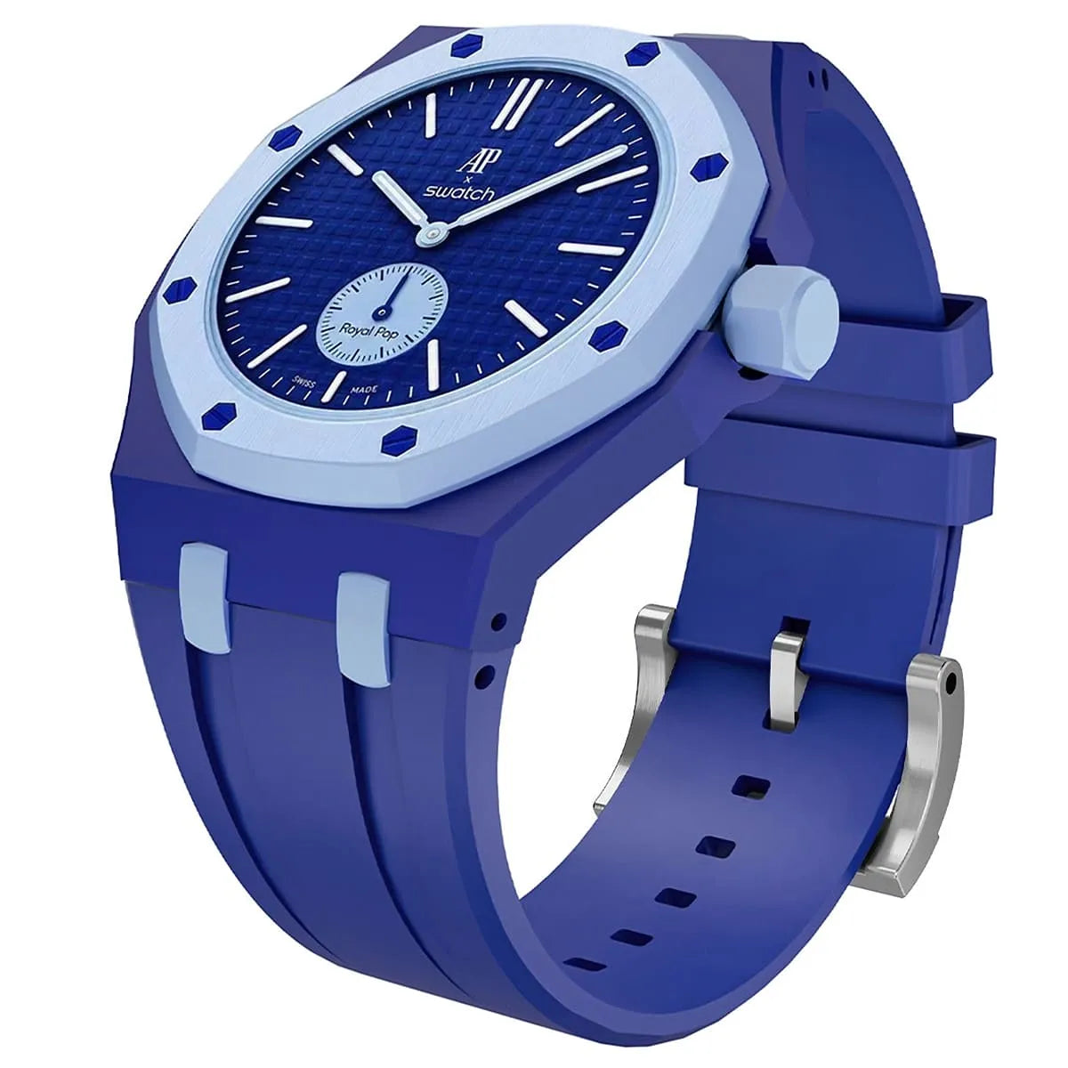 Audemars Piguet x Swatch Royal Pop ORENJI HACHI Mirror Pocket Watch - Blue - Unisex - View 3