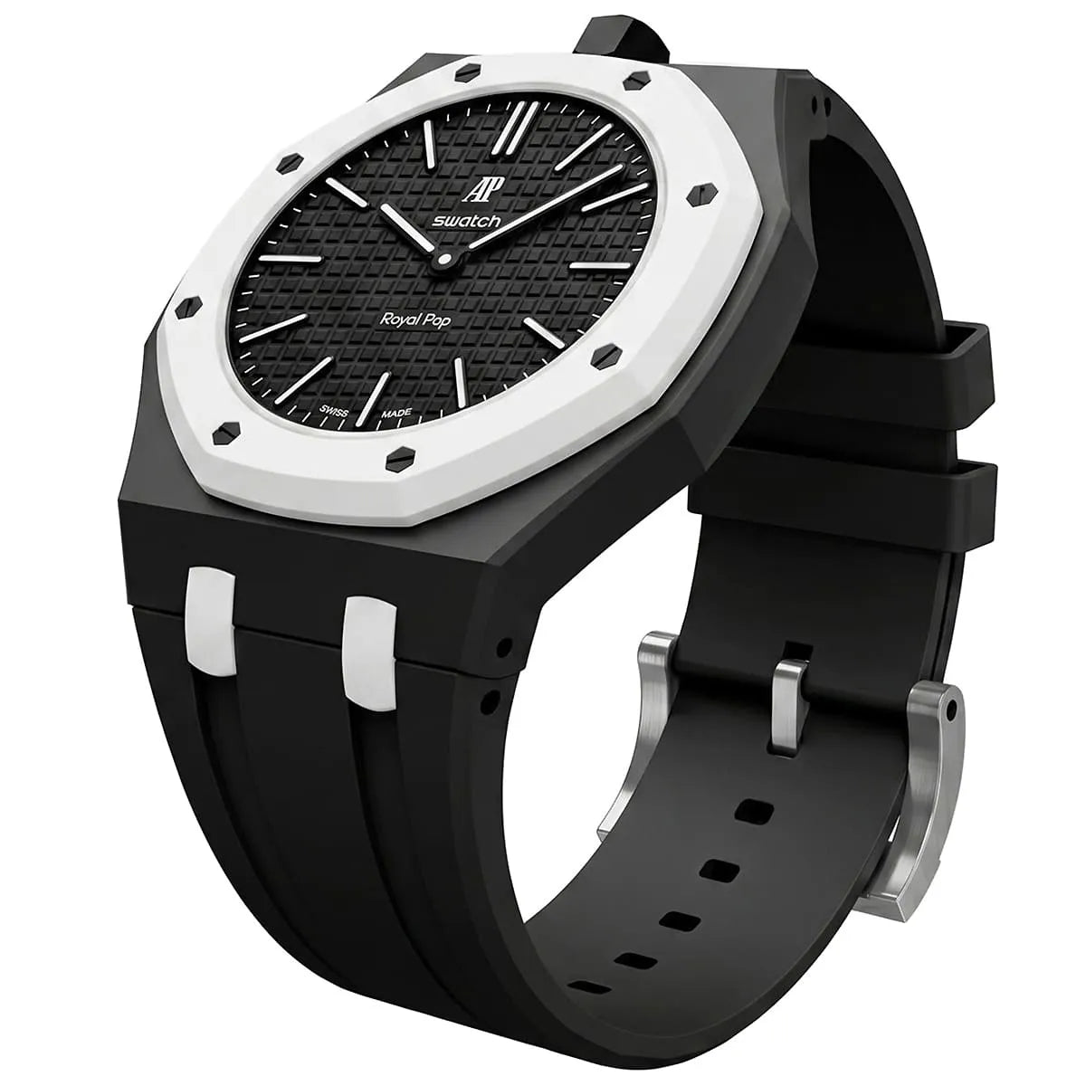 Audemars Piguet x Swatch Royal Pop OCHO NEGRO Mirror Pocket Watch - Black - Unisex - View 4
