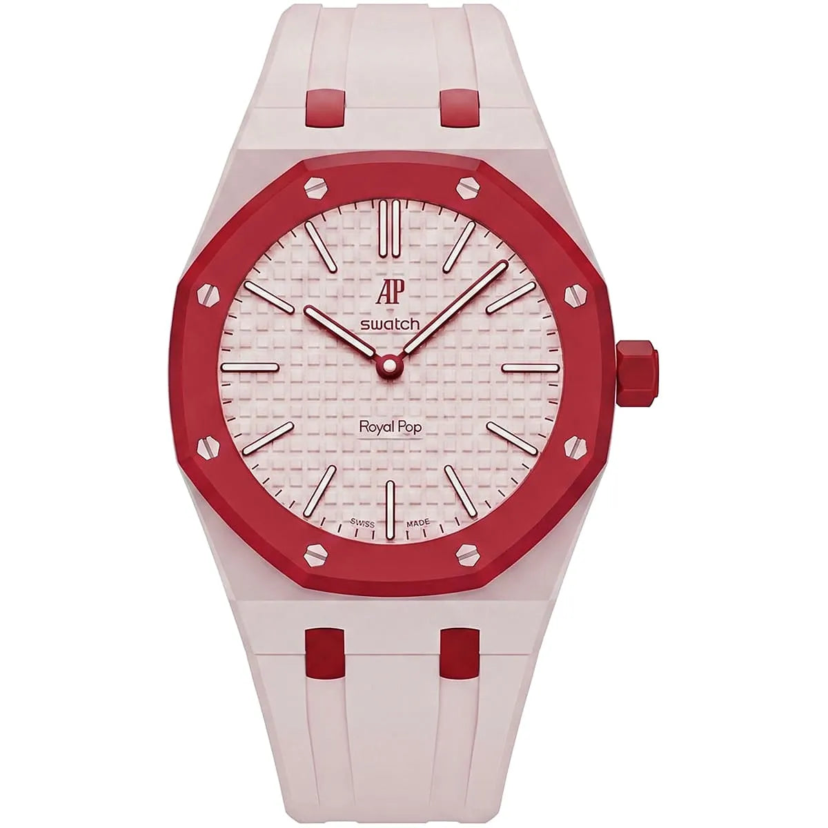 Audemars Piguet x Swatch Royal Pop OTTO ROSSO Mirror Pocket Watch - Pink - Unisex