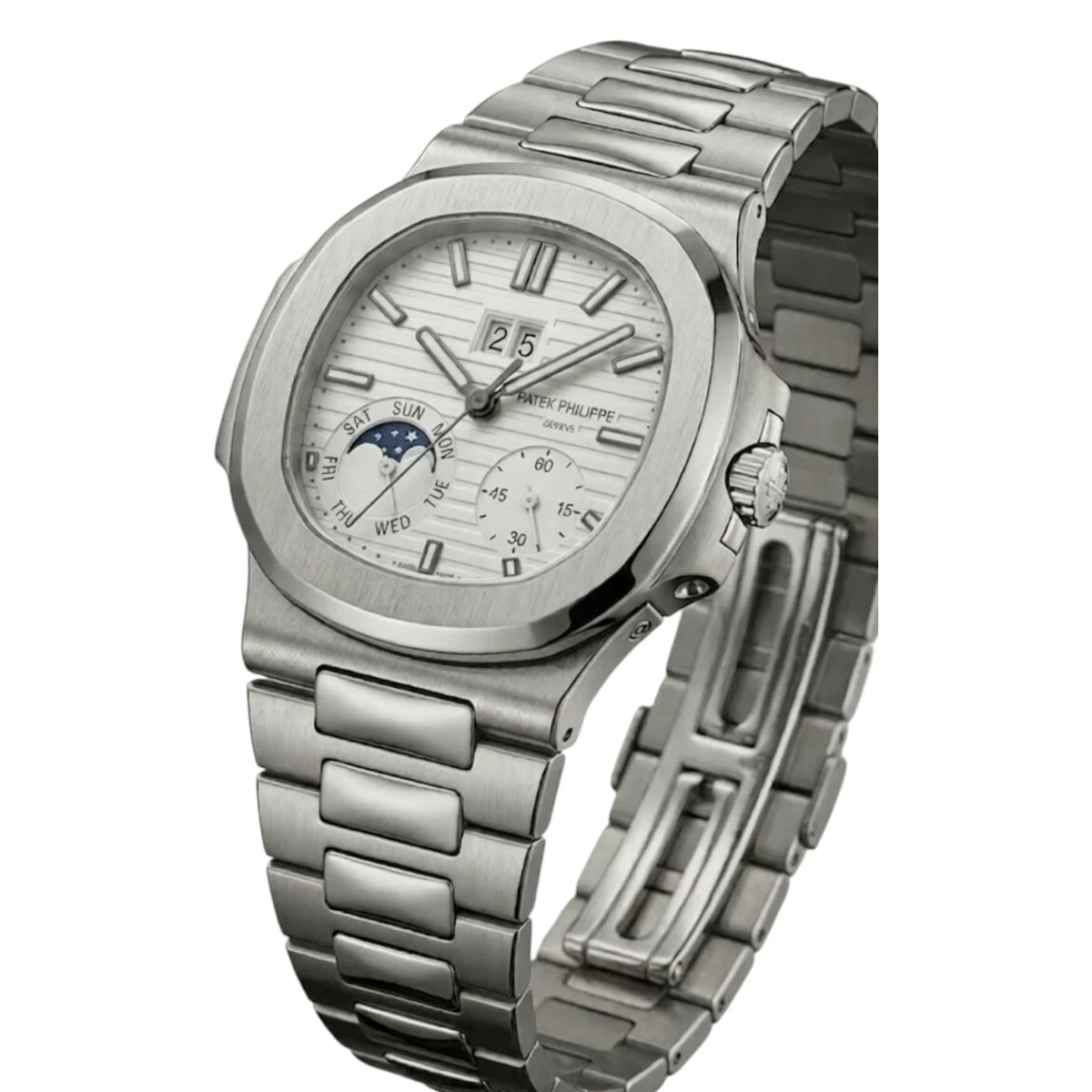 Patek Philippe Nautilus Mirror Watch - White