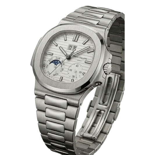 Patek Philippe Nautilus Mirror Watch - White