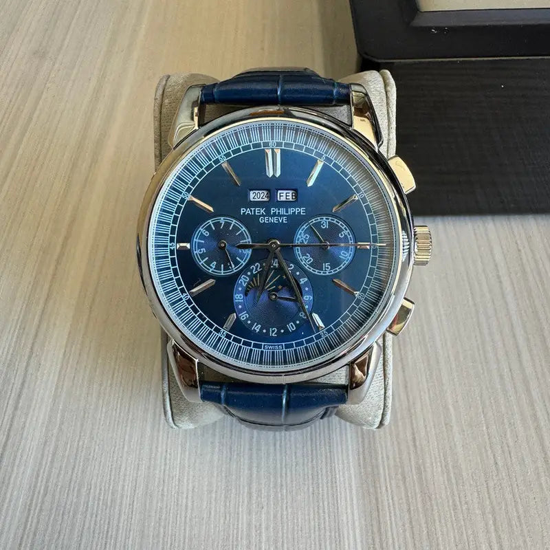 Patek Philippe Grand Complications Perpetual Calendar 5970P-001 Mirror Watch - Blue