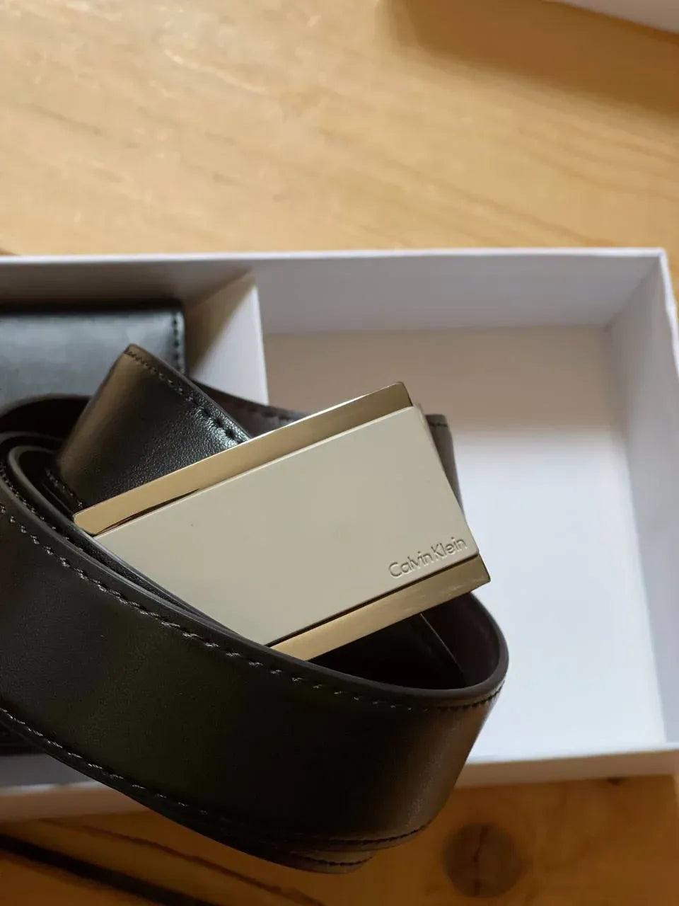 calvien klien set (wallet &belt)