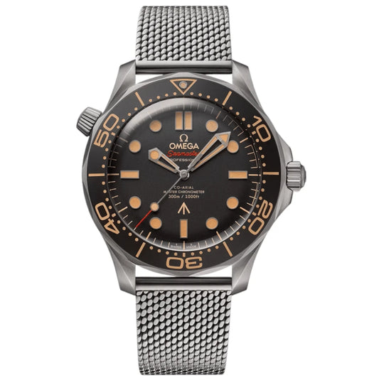 Omega Seamaster Mirror Original Watch for Men - Black Dial, Silver Metal Strap - Image 1
