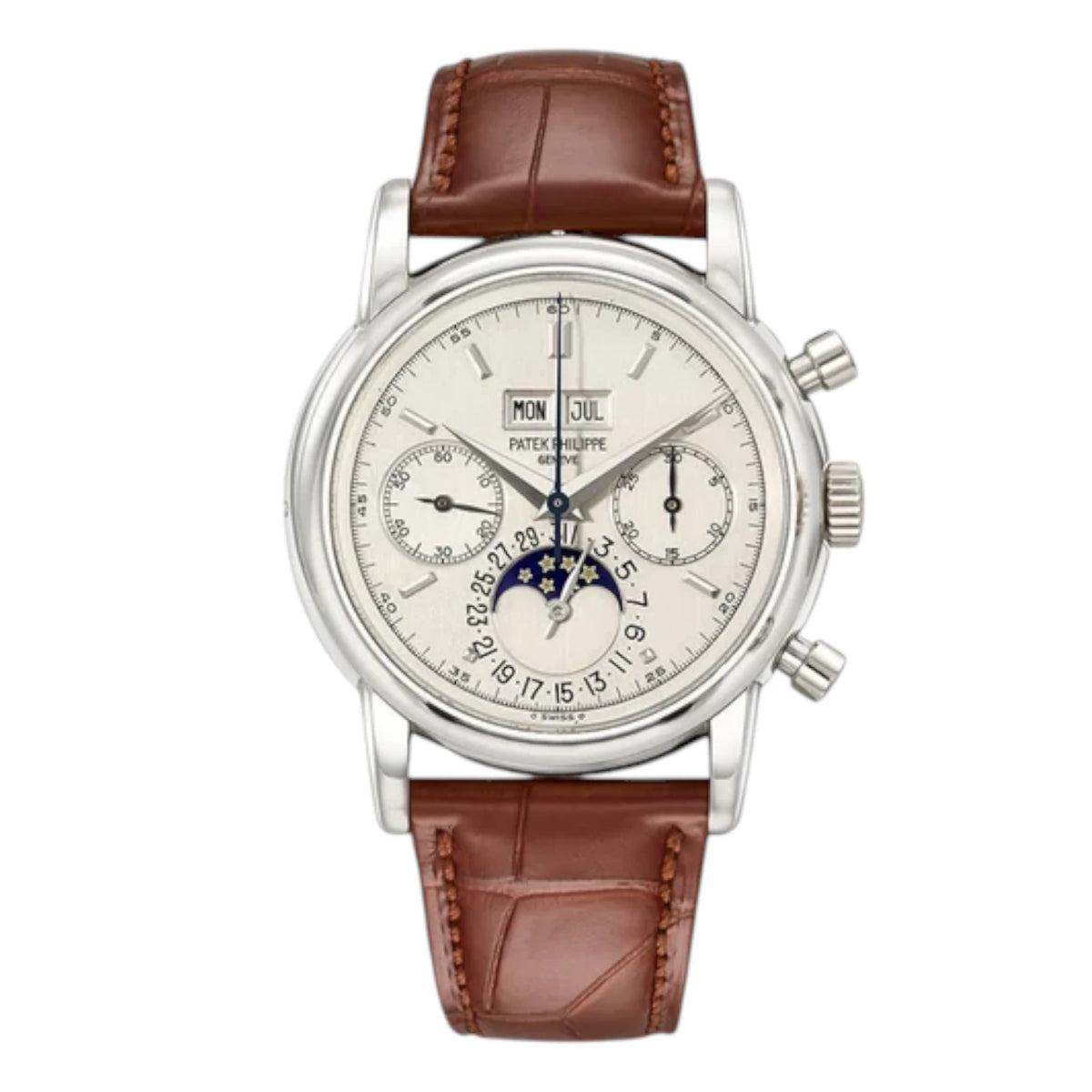 Patek Philippe Grand Complications Perpetual Calendar 5970P-001 Mirror Watch - White