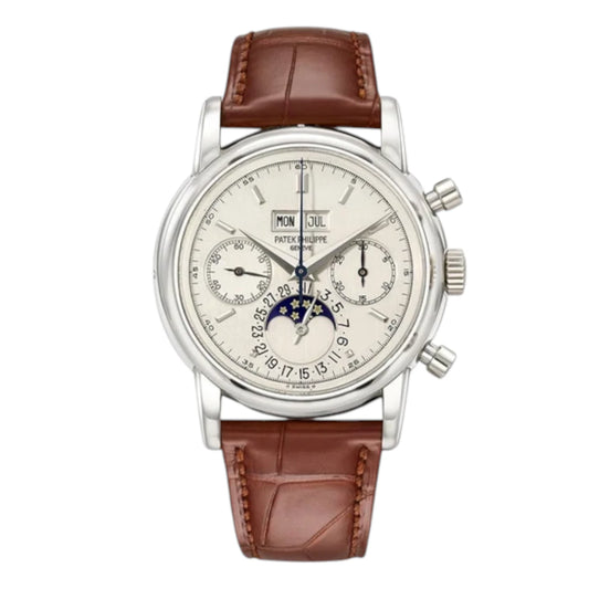 Patek Philippe Grand Complications Perpetual Calendar 5970P-001 Mirror Watch - White