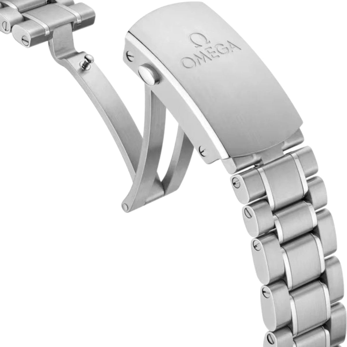 Omega Speedmaster Mirror Original Watch for Men - Black Dial, Silver Metal Strap - Image 2