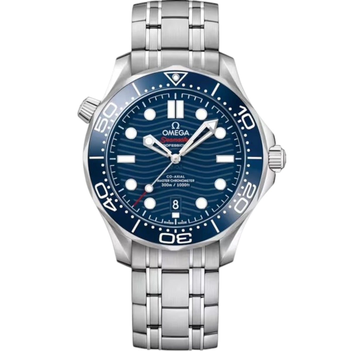 Omega Seamaster Mirror Original Watch for Men - Blue Dial, Silver Metal Strap - Image 1