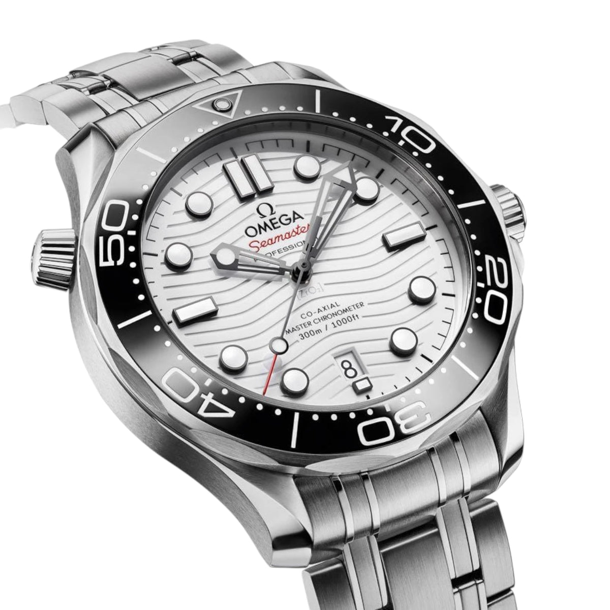 Omega Seamaster Mirror Original Watch for Men - White Dial, Silver Metal Strap - Image 2