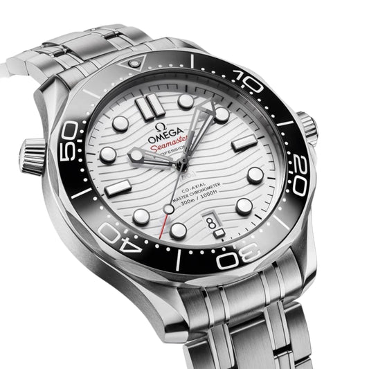 Omega Seamaster Mirror Original Watch for Men - White Dial, Silver Metal Strap - Image 2