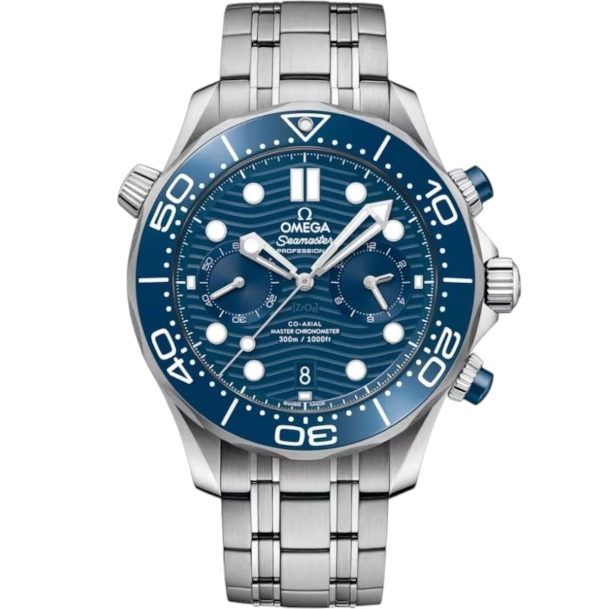Omega Seamaster Mirror Original Watch for Men - Blue Dial, Silver Metal Strap - Image 1