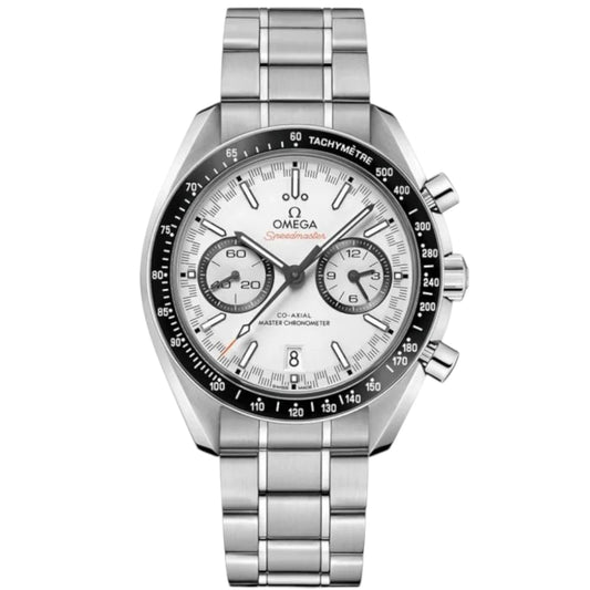 Omega Speedmaster Mirror Original Watch for Men - White Dial, Silver Metal Strap - Image 1