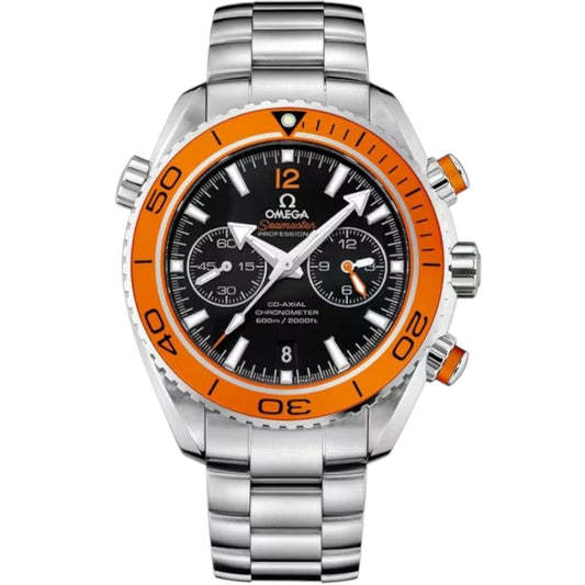 Omega Seamaster Mirror Original Watch for Men - Black Dial, Silver Metal Strap - Image 1