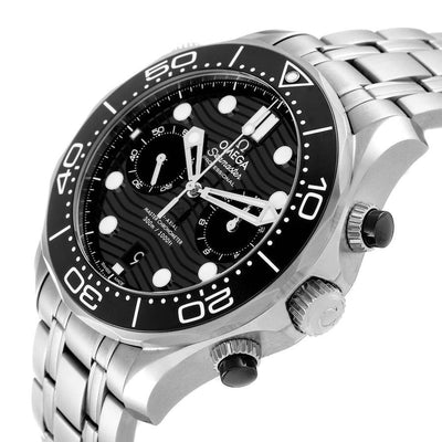 Omega Seamaster Mirror Original Watch for Men - Black Dial, Silver Metal Strap - Image 4