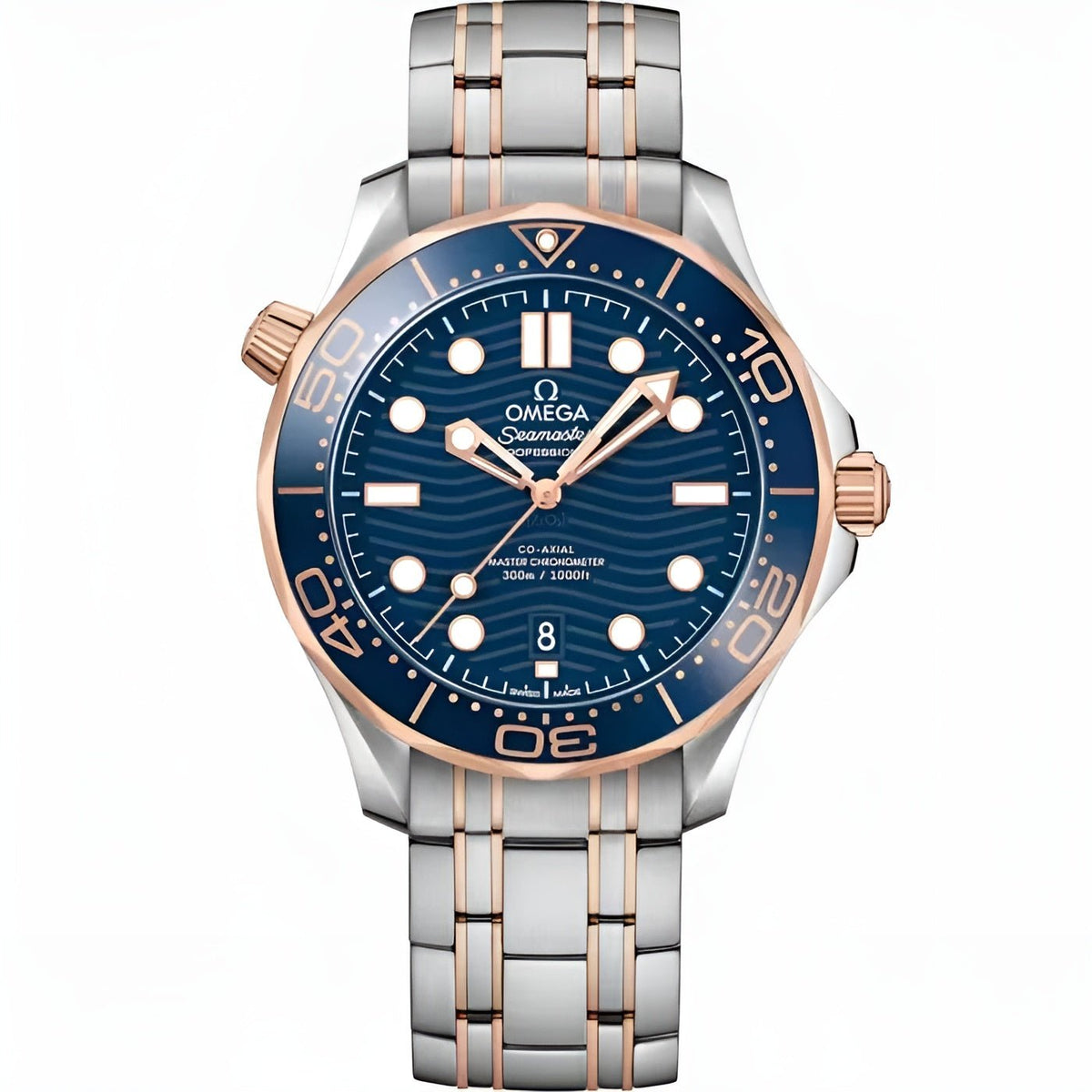 Omega Seamaster Mirror Original Watch for Men - Blue Dial, Silver Metal Strap - Image 1