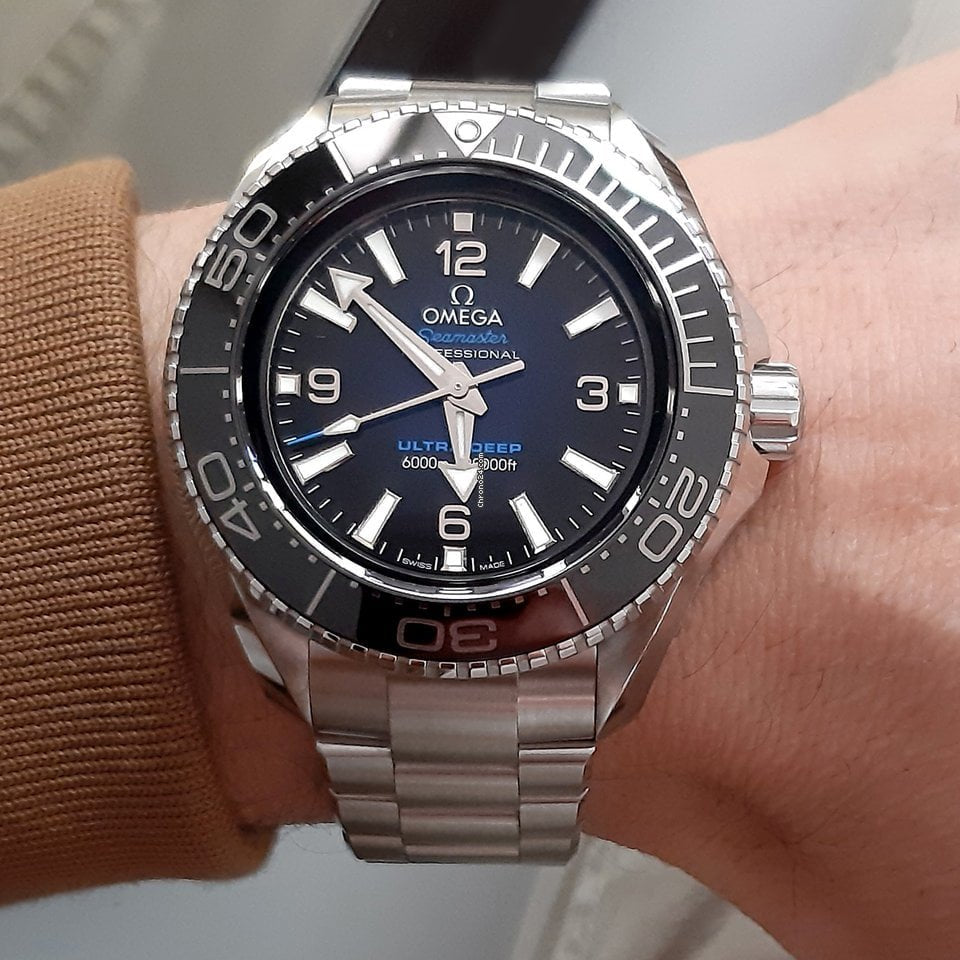Omega Seamaster Mirror Original Watch for Men - Blue Dial, Silver Metal Strap - Image 3