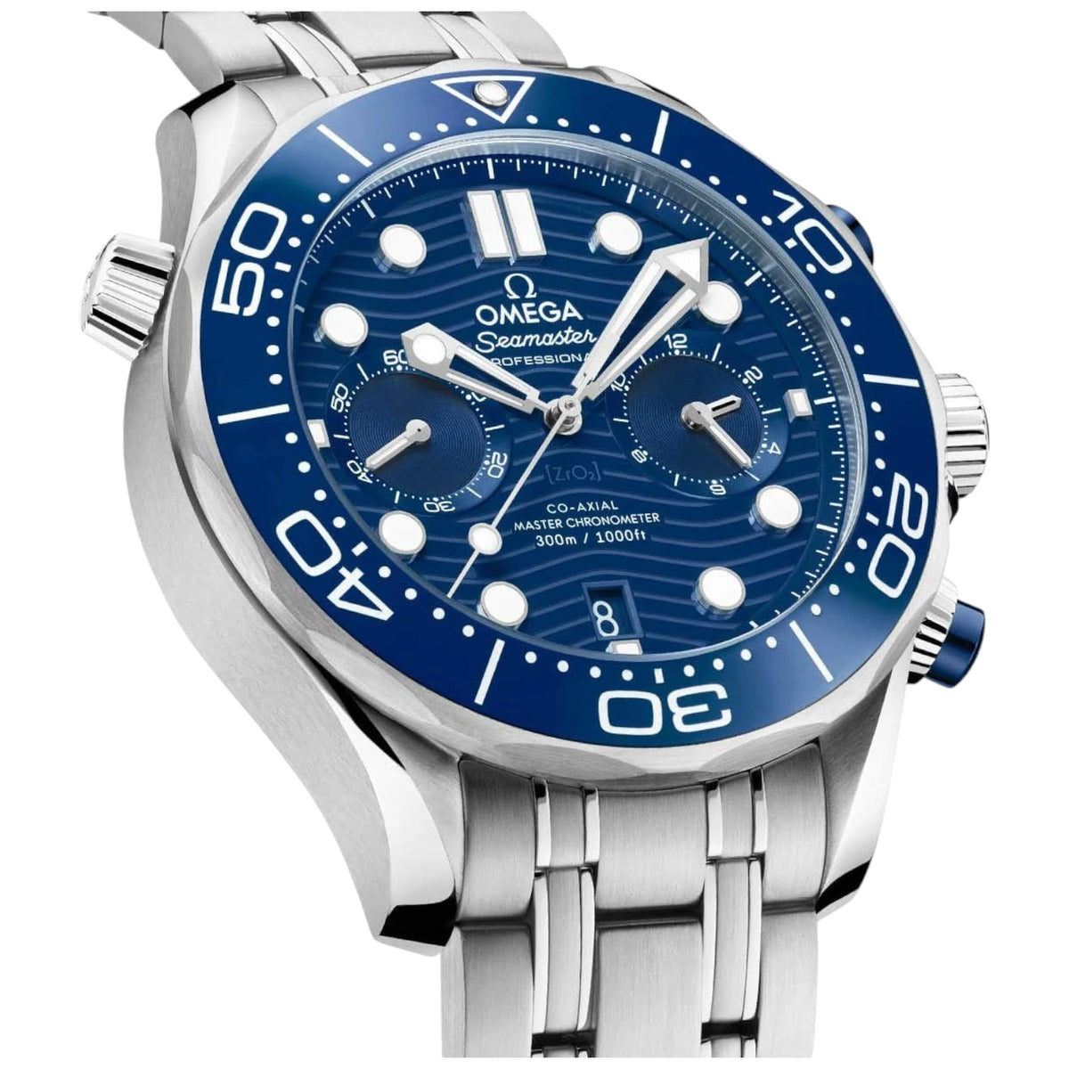 Omega Seamaster Mirror Original Watch for Men - Blue Dial, Silver Metal Strap - Image 2