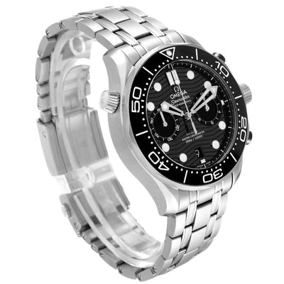 Omega Seamaster Mirror Original Watch for Men - Black Dial, Silver Metal Strap - Image 5