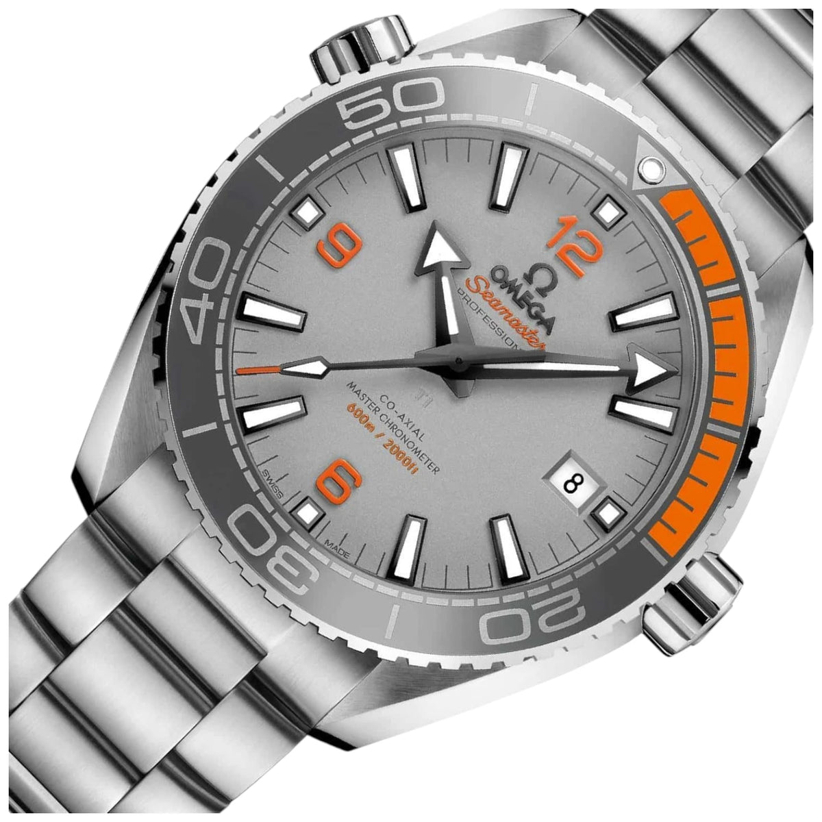 Omega Seamaster Mirror Original Watch for Men - Gray Dial, Silver Metal Strap - Image 2