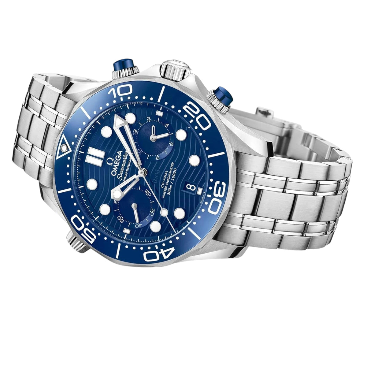 Omega Seamaster Mirror Original Watch for Men - Blue Dial, Silver Metal Strap - Image 3