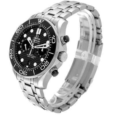 Omega Seamaster Mirror Original Watch for Men - Black Dial, Silver Metal Strap - Image 6