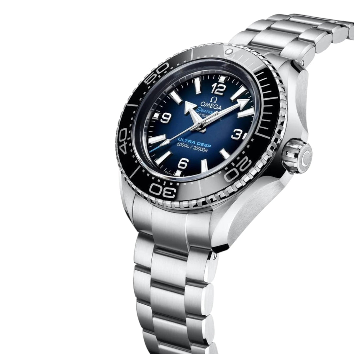 Omega Seamaster Mirror Original Watch for Men - Blue Dial, Silver Metal Strap - Image 5