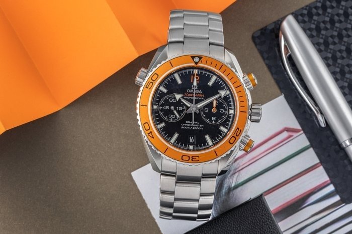 Omega Seamaster Mirror Original Watch for Men - Black Dial, Silver Metal Strap - Image 9